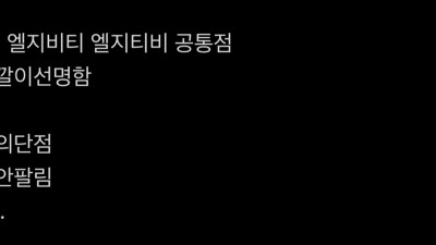 엘지비티 공통점